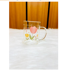 Mug Glass With Floral Design MG1605-10