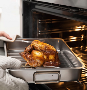 IKEA Roasting Tray with Stainless-Steel Rack, Rectangular, Original - abdo-31-1