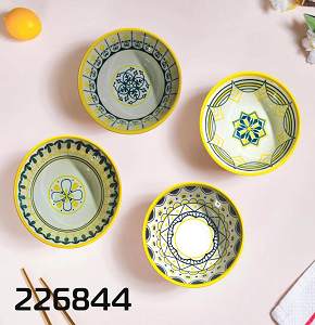 Andalusi Bowls Set Woodtula 4 pieces Gift Bag EE-139 V2
