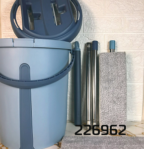 Al Nahda Generic Large Imported Plastic Mop Bucket with Mop and 2 Extra Refills