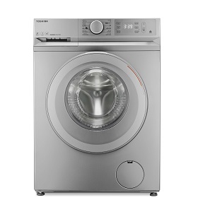 Toshiba Front Load Automatic Washing Machine, 8Kg, Inverter Motor, Silver - TW-BL90A4EG(SS)
