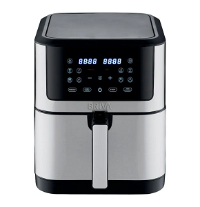 BRIVA Air Fryer 8L, 1800W Digital, Silver*Black AF1800-BH008