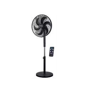 MediaTech Stand Fan 18-Inch Black with Remote Control - MT-SF42R
