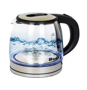 HOHO Glass Electric Kettle, 1.8L, 1500W, Stainless Steel