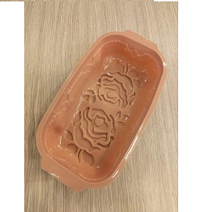 Rectangular Rose Silicone Cake Mold – Elegant shape, practical use
