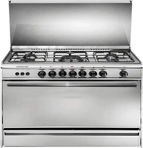 Universal Stainless Gas Cooker Turbo With 5 burners And Fan - 8905U