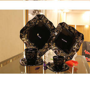 Arcopal 60 Pieces Black Octagon Set (Y20058-1)

