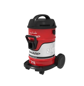  EC-CA2121-X-1 SHARP Pail Can Vacuum Cleaner 2100 Watt  Filter Red