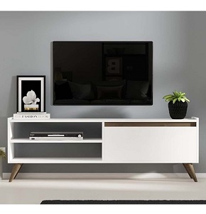 TV Table RETRO AGENCY 150 cm white RA-U53
