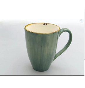 Danny Home porcelain mug with artistic intertwined olive colors CZT04-63

