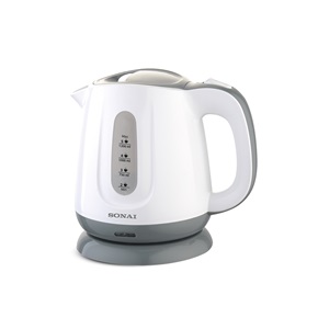 Sonai Kettle Plastic, MAR-2200 ,White Color ,1100 Watt 1.2L
MAR-2200 WHITE