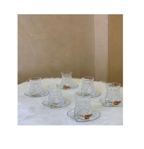 Bohemian 12-piece tea glass set
