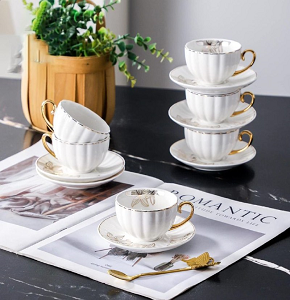  MIX/2326A / 309413طقم قهوه بورسلين  12 قطعة