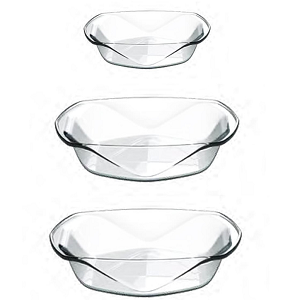 Chef Table Italian Tagine Set 3 Pieces Roaster (40x35) and (35x30)
