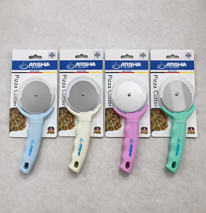 Pizza Cutter,Stainless with Colorful Handle,Arshia - abdo - PC 2548