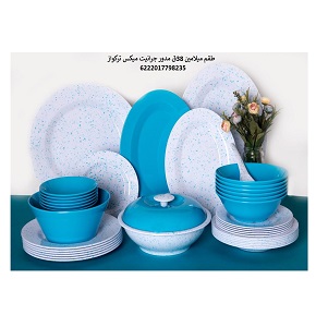 Granite mix set 38 pcs round turquoise
