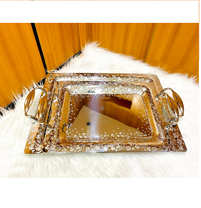 Oxford tray set 2 pcs stainless steel
