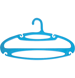 Mid Star Multi Columbo 3-piece hanger set – light blue

