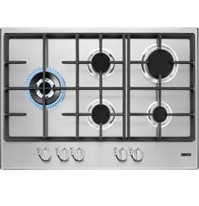 ZANUSSI Hob Built-in Gas, 75 cm 5 Burners Full Safety , Stainless Steel - ZGH76534XS-1