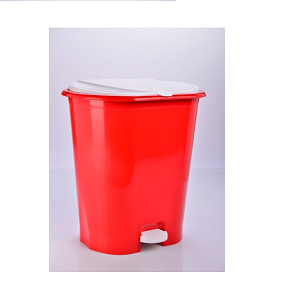 Mid Star Tornado Trash Bin with Pedal, Red.

