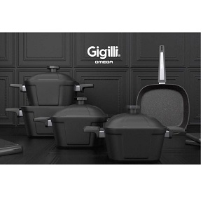 Titanium set 9Q square pot 28cm Gigilli / Black / Omega
