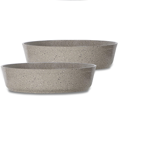 Granite tray set Top Chef 2 pieces formation (26+30) beige



