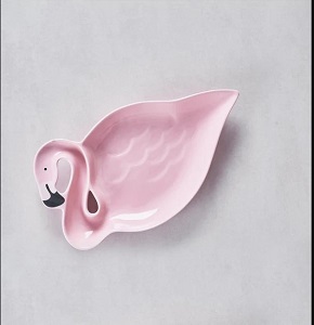 Flamingo porcelain hollow plate with distinctive cutouts code C9-2
