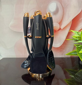 Thermal silicone Perfect distribution set – heat-resistant up to 250°C, in black and gold color
