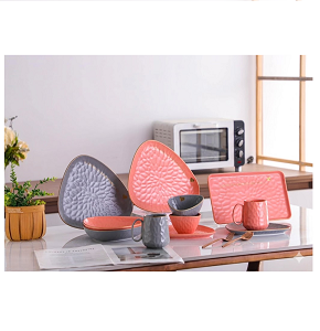 Waves 31-piece simple dinner set mix
