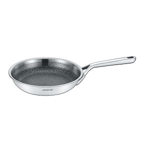 ARSHIA Stainless Steel Frying Pan with Tefal Core – German Made – Size: 28 cm.
