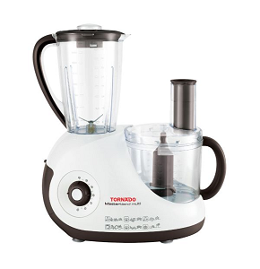 Tornado FP-9300GL Food Processor, 750W, 2L Bowl, 1.5L Jug, White and Brown.