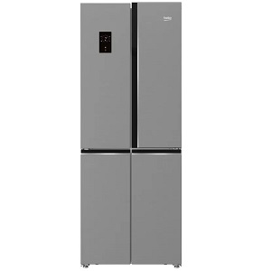 BEKO REFRIGERATOR SIDE BY SIDE 450 LITER NOFROST DIGITAL BOTTOM FREEZER STAINLESS STEEL - GNE480E20ZXPH