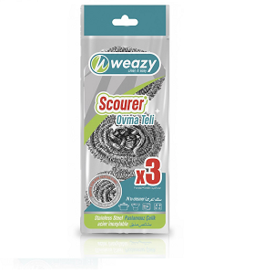 WEAZY 3 Pcs Stainless Steel Scourer Stanly 106007