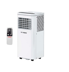 FRESH PORTABLE AIR CONDITIONER 1 HP 2200W COOLING ONLY WITH FREON WHITE 9000BTUA

