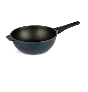 Granite Wok Frying Pan - Size 30 cm 4 mm - Kazan / Ocean Green


