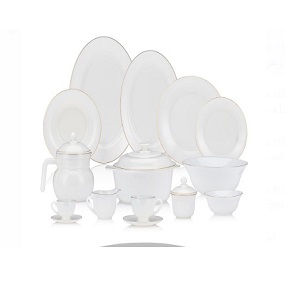 Arcopal 58 pieces round white Thai 1001 / #31
