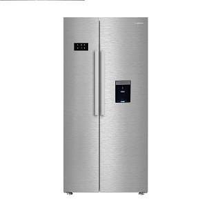Ariston Refrigerator 630 Liters, Double Door, Inverter, Silver - ARS91 F6634 XNA-SBS