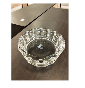 Living Home Glass Ashtray – Thick glass with a luxurious diamond brilliance design. LXYG7301-1

