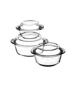 Home Life Pyrex 6-piece Tagine set with lid, Turkish glass 1006565