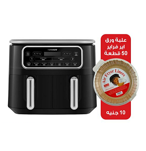 Tornado Air Fryer, 2500W, 8 Liters, Digital, Black × Silver – THF-2508DU-BS