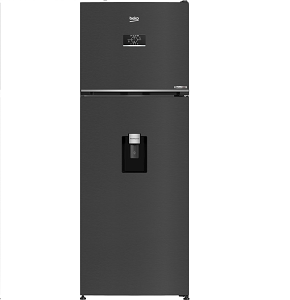 Beko Refrigerator No Frost Top Freezer 477 Liters, 16.8 Feet, Inverter, Black - B3RDNE500LXBR
