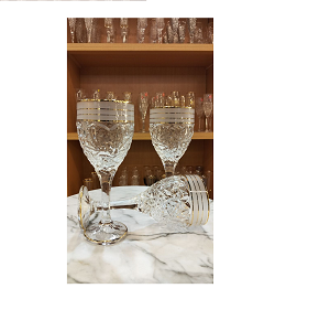 2M naklet ribbons gilded 6 pieces laser engraving cups set

