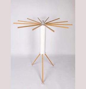  Turkish cylindrical foldable wooden drying rack with 16 arms abdo-34-21.
