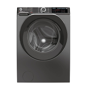 Hoover Washing Machine 14 KG, 1400 RPM, Silver with Black Door – Steam Function – WiFi – Inverter Motor
