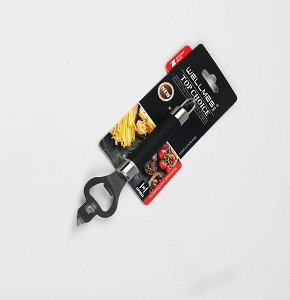 Durable metal can opener and bottle opener with plastic handle Wellmes
