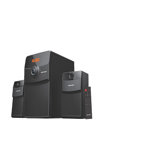 MediaTech 1*2 Subwoofer Bluetooth 3 Units Black MT-610