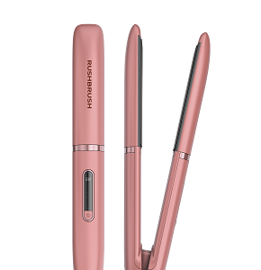 Rush Brush Ceramic Hair Iron, Heat Up To 230C, Rose Gold X1 LITE