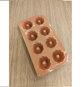 Silicone Cupcake Mold 8 Cups Brioche – Practical size, even results
