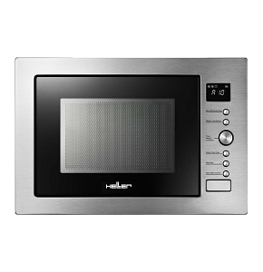 Heller Built-in Digital Microwave 34 Liters 1000W 10 Auto Menus Silver HMBN-34GC-SL

