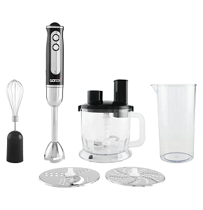 GO TECH Hand Blender 7*1, 1000W+Accessories Black/Stainless GT-HB500